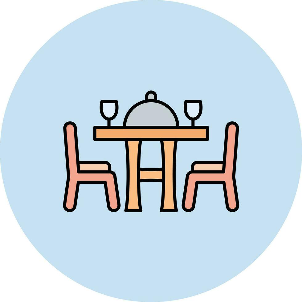 Dining Table Vector Icon