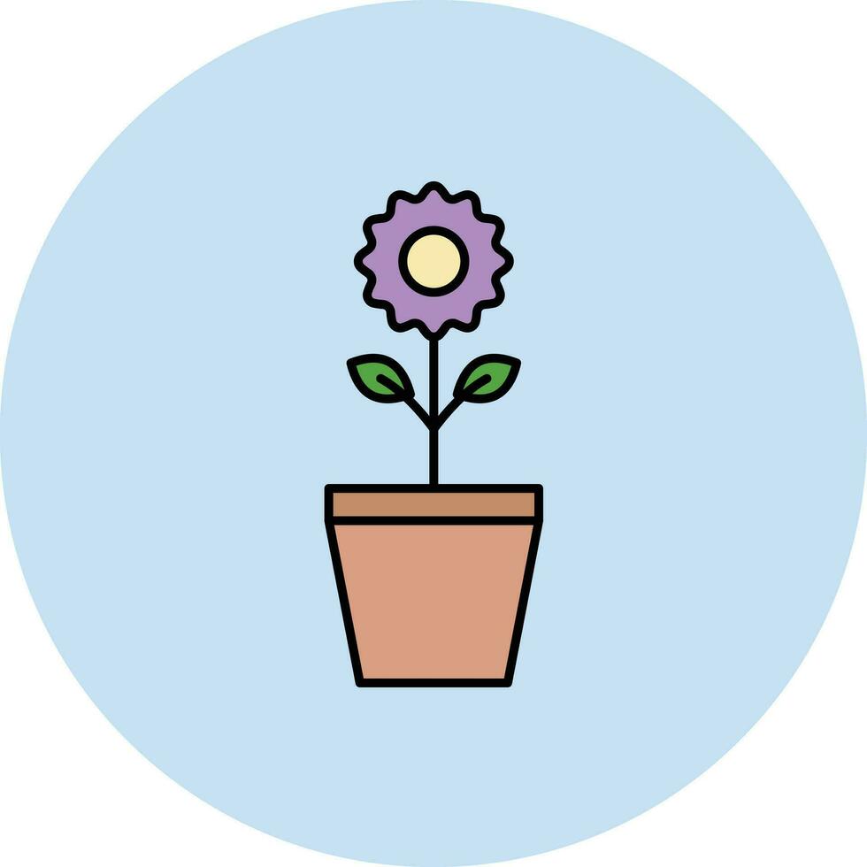 Plant Pot Vector Icon