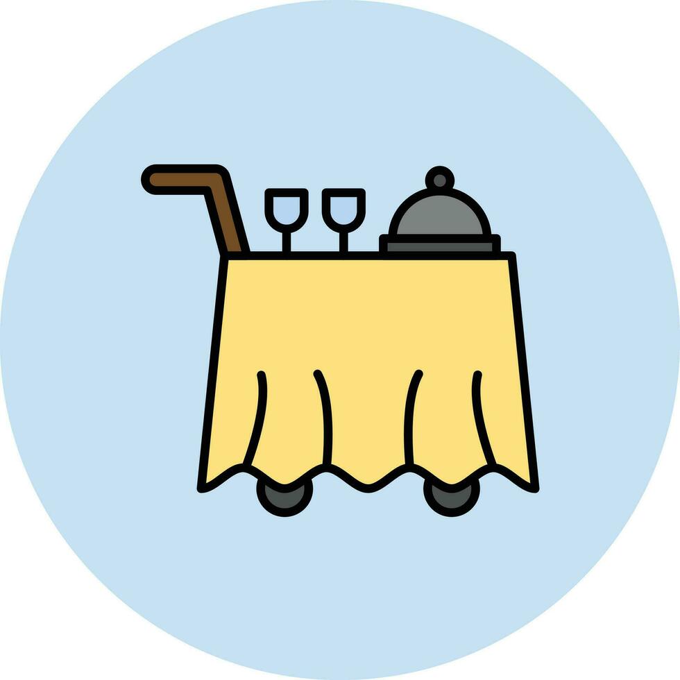 Room Service Vector Icon