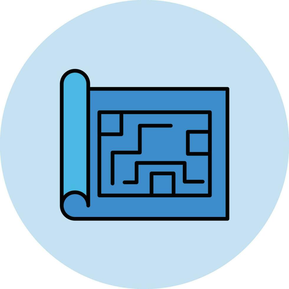 icono de vector de plan de casa