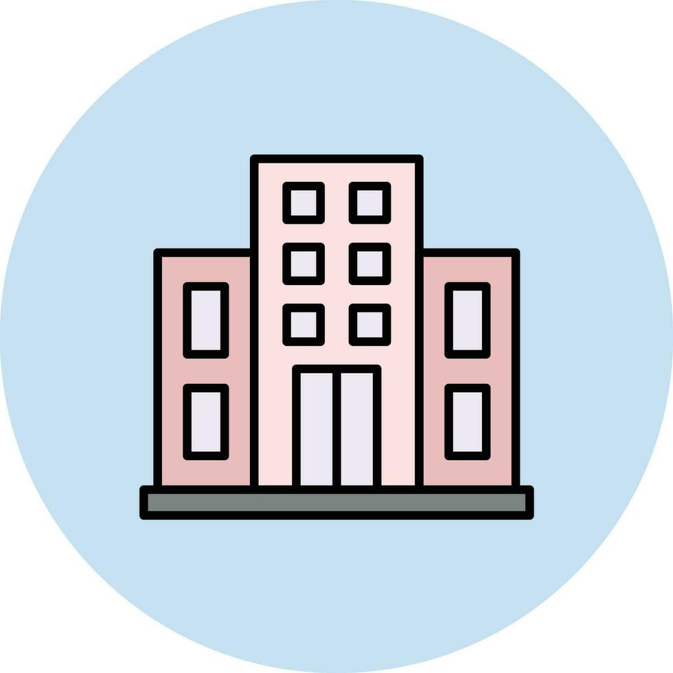 Hotel Building Vector Icon