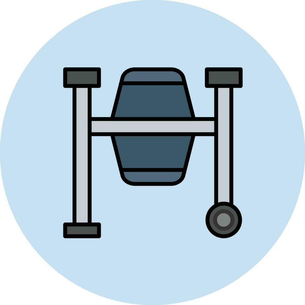 Concerete Mixer Vector Icon