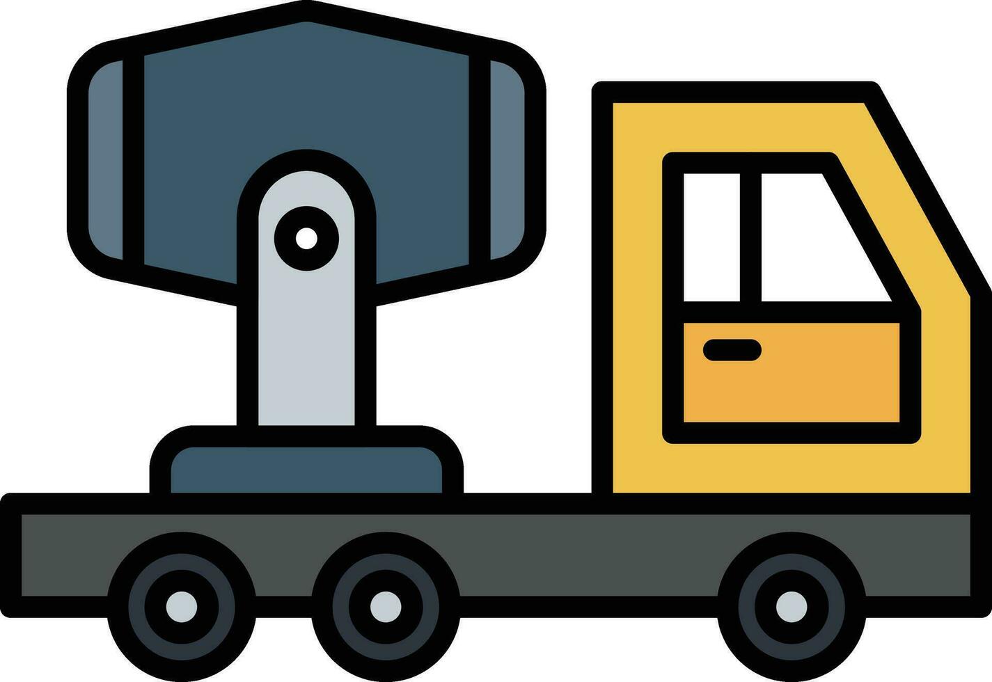 Conscrete Mixer Truck Vector Icon