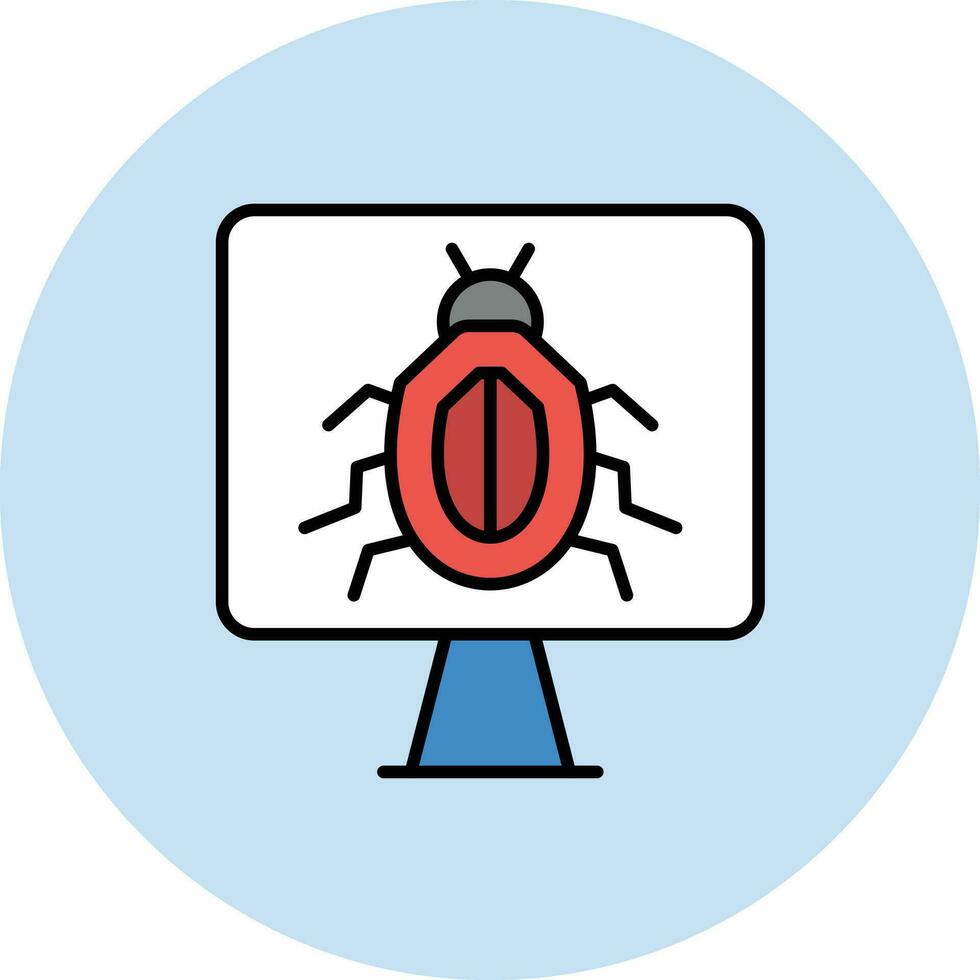 Computer Virus Vector Icon