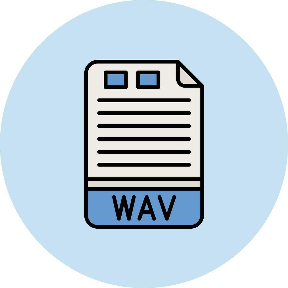 WAV Vector Icon