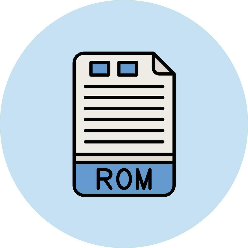 ROM vector icono