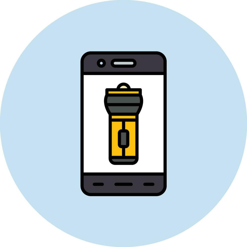 Mobile Torch Vector Icon