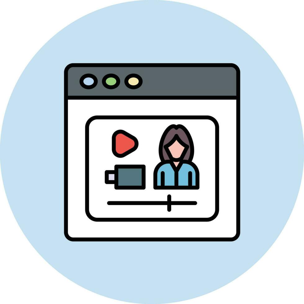 Streaming Vector Icon