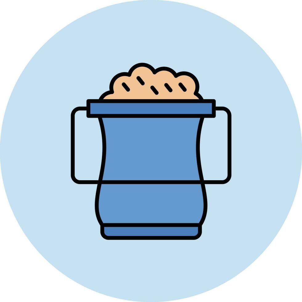Sand Bucket Vector Icon