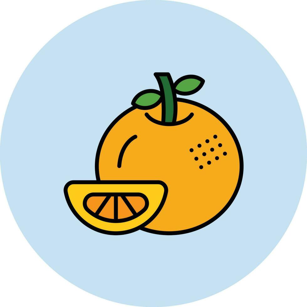 Tangerine Vector Icon
