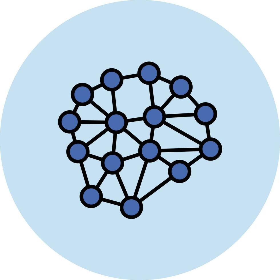 Neurons Circuit Vector Icon