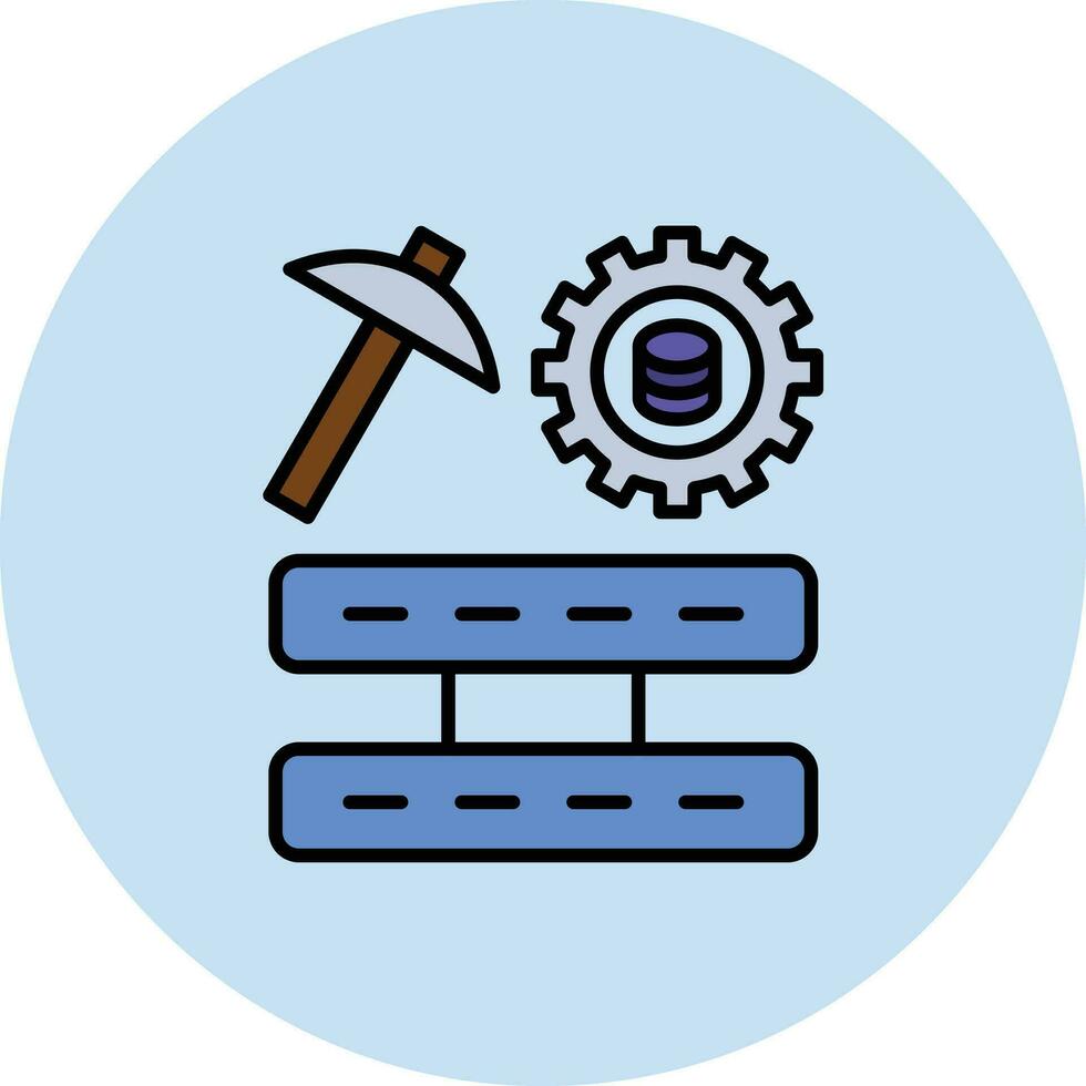 Data Mining Vector Icon