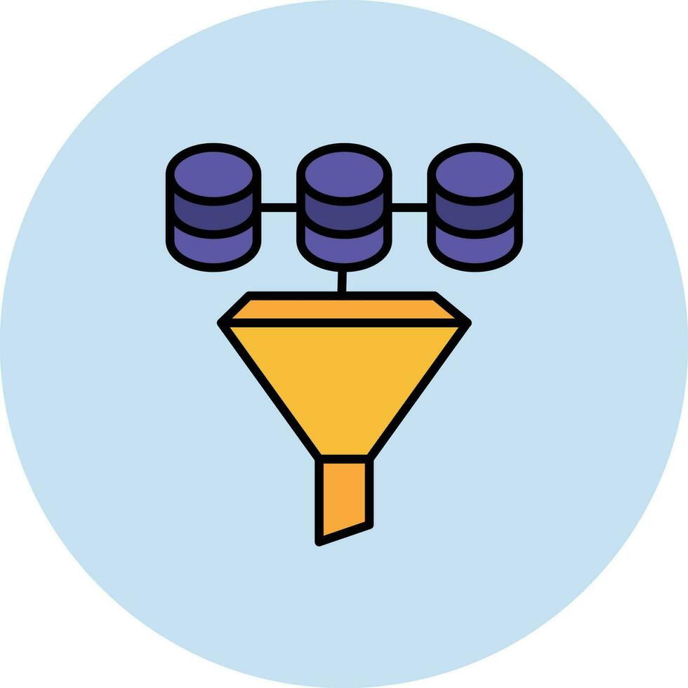 Data Filter Vector Icon