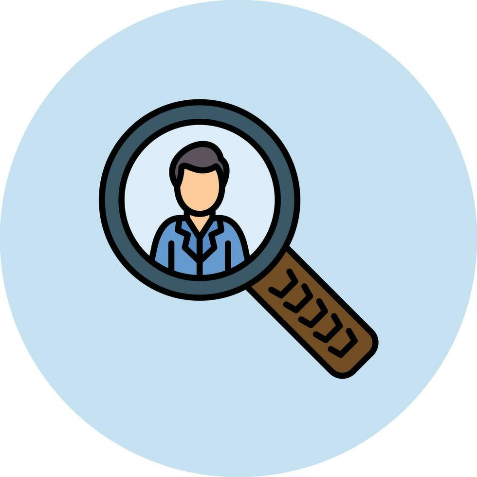 Employees Search Vector Icon