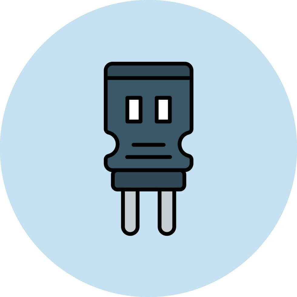 Capacitor Vector Icon