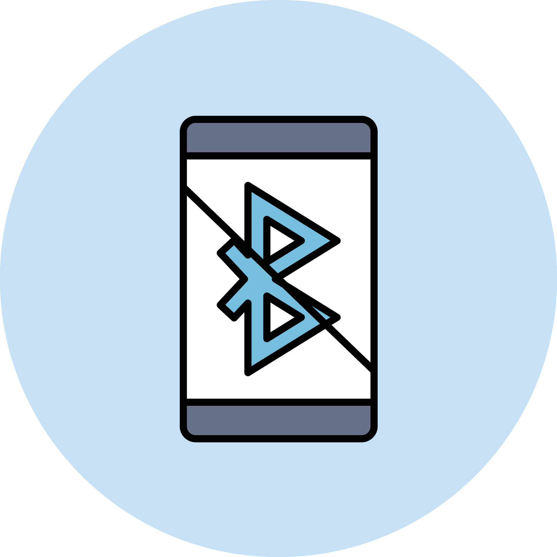 Bluetooth Disabled Vector Icon 33187855 Vector Art at Vecteezy