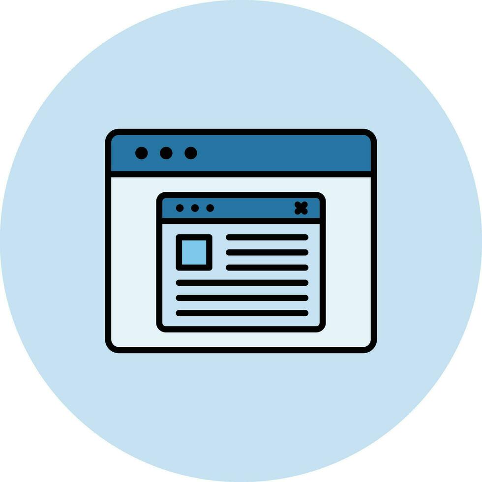 Browser Pop Up Vector Icon