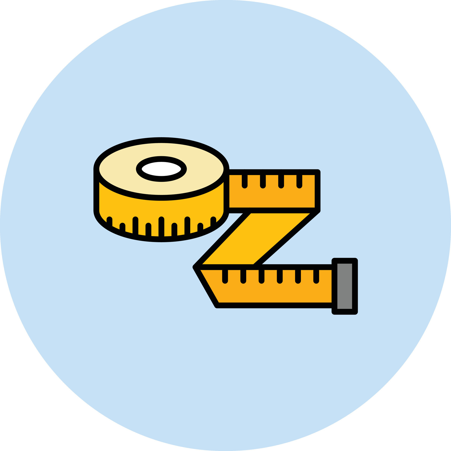 Tape Measure Vector Icon 33187971 Vector Art at Vecteezy