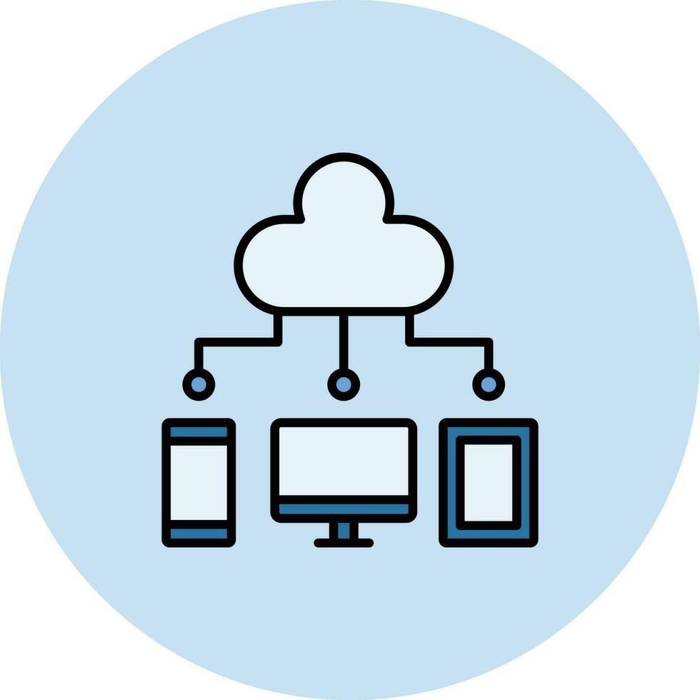 Cloud Computing Vector Icon