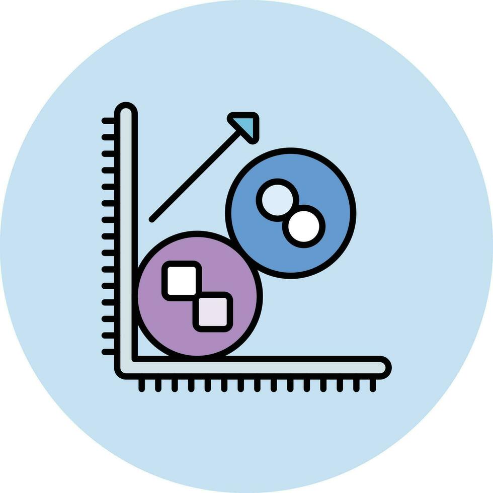 Cluster Analysis Vector Icon