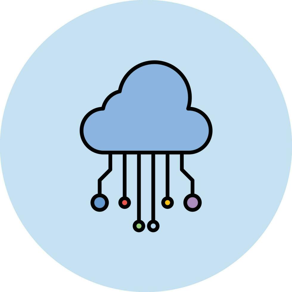 Cloud Computing Vector Icon