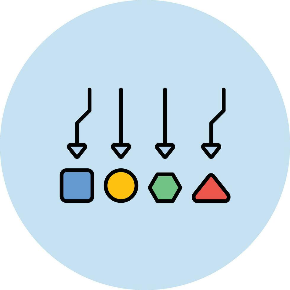 Unstructured Data Vector Icon