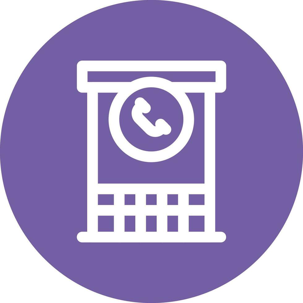 Phone Booth Vector Icon