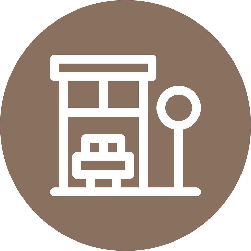 Bus Stop Vector Icon