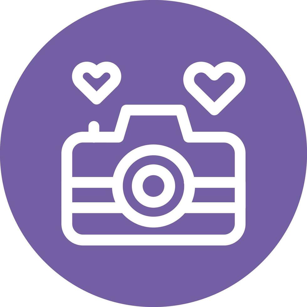 Wedding Camera Vector Icon