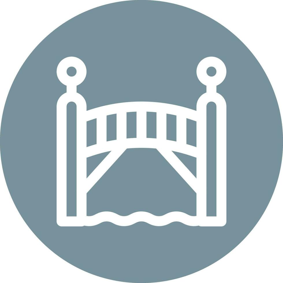 icono de vector de puente