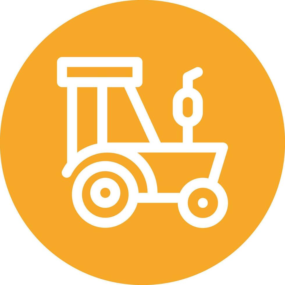 icono de vector de tractor