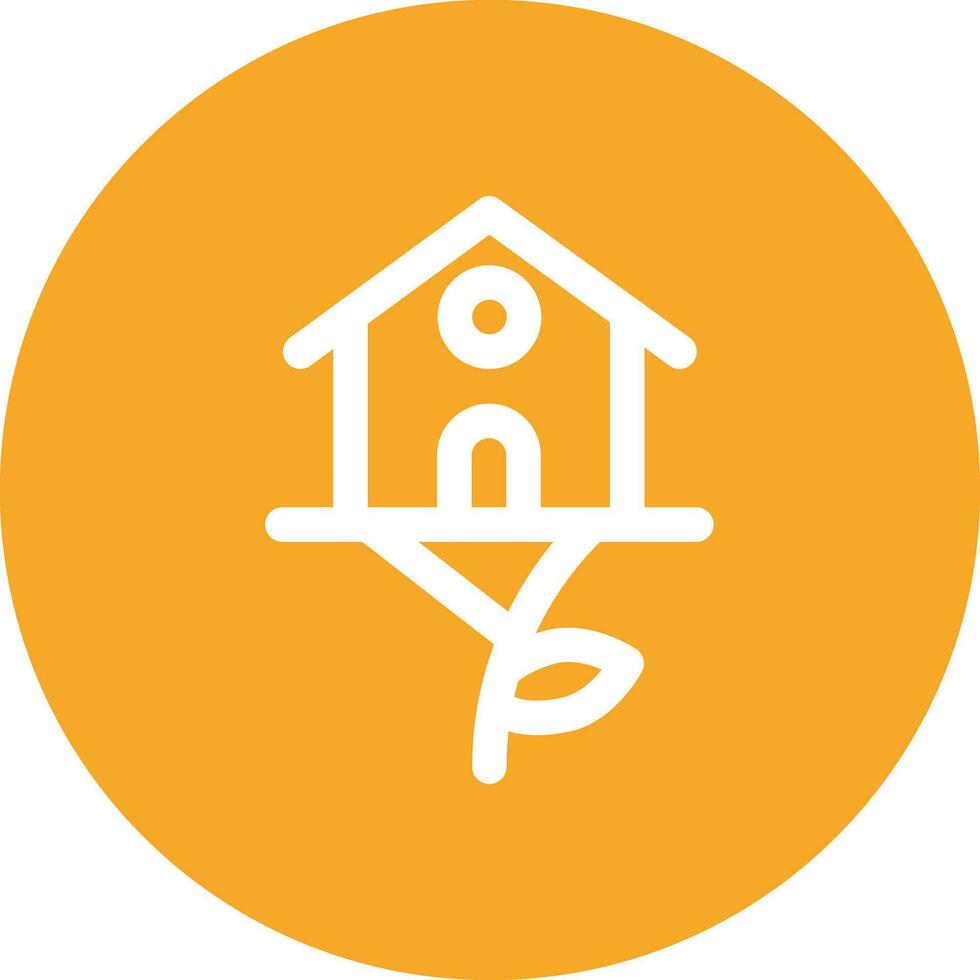 Bird House Vector Icon