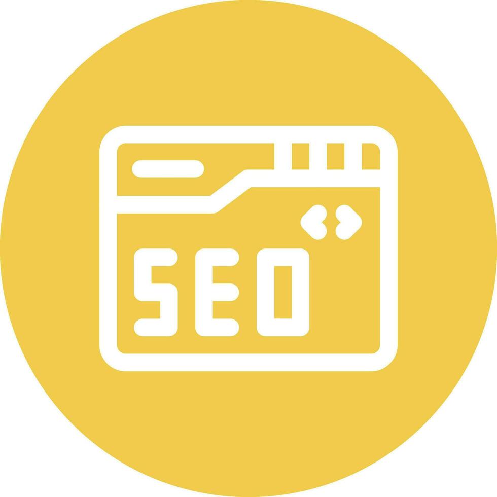 sitio web seo vector icono