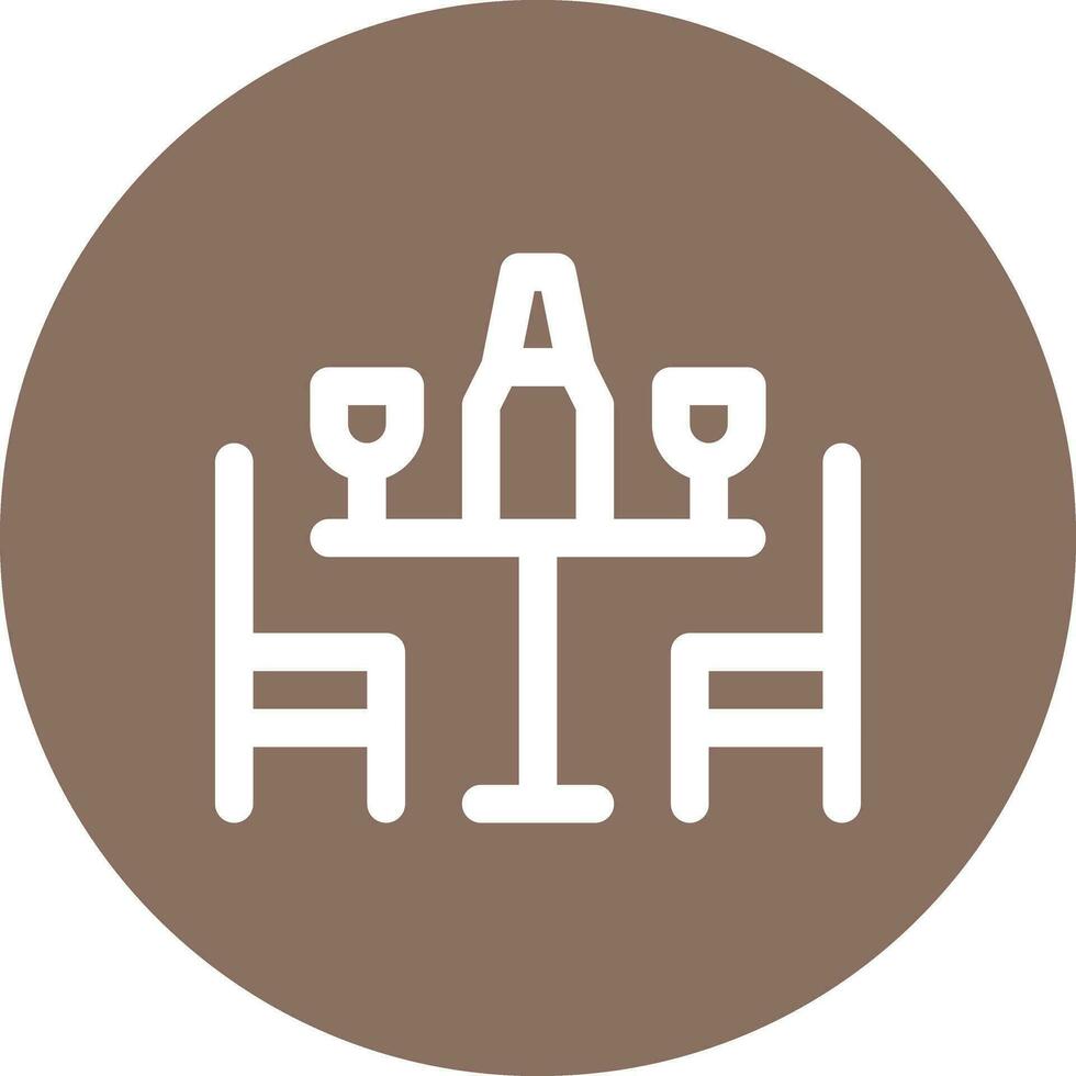Dinner Table Vector Icon