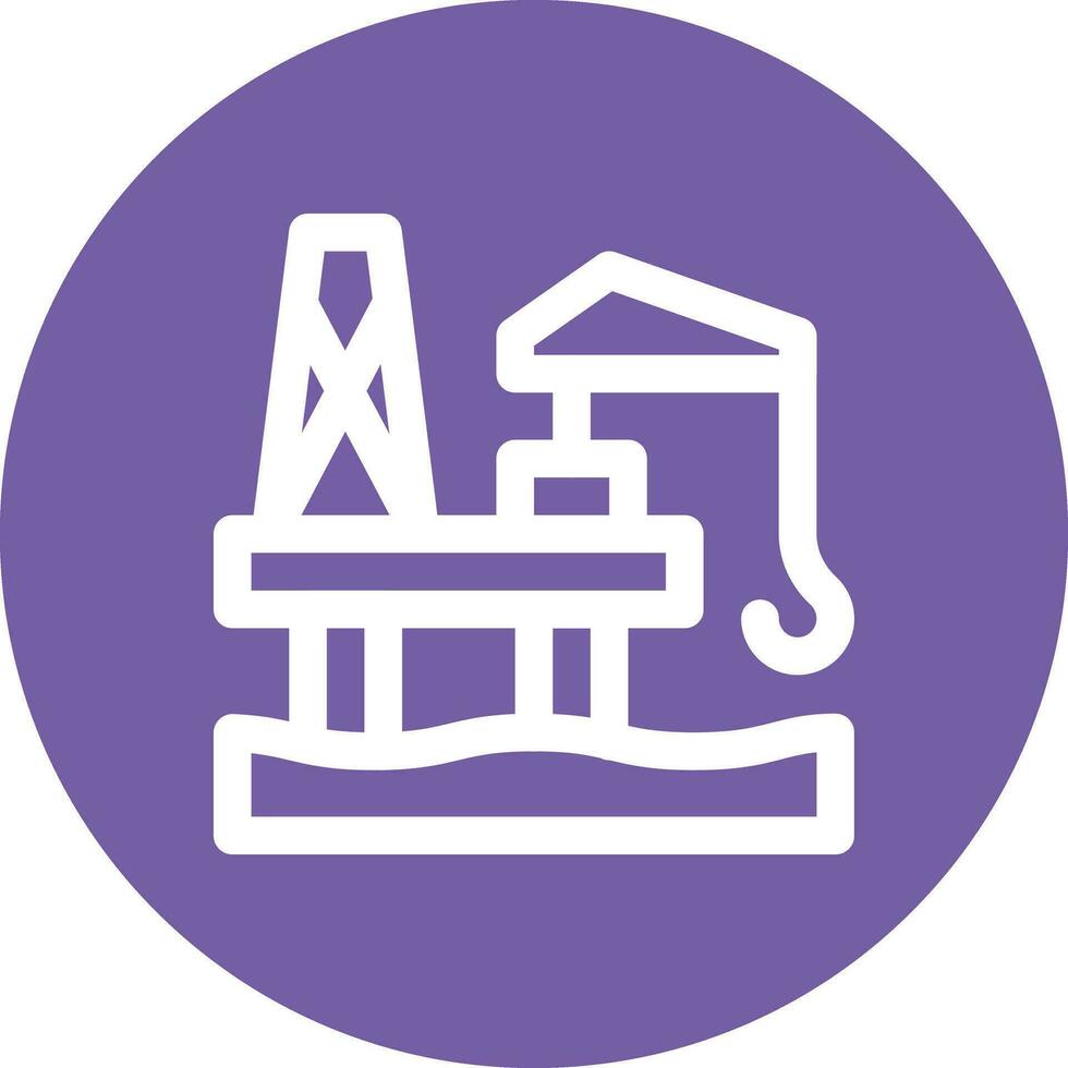 Oil Tower Vector Icon