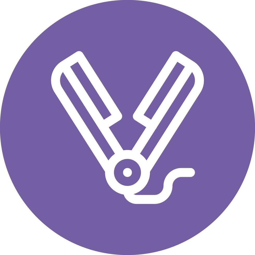 Hair Iron Vector Icon