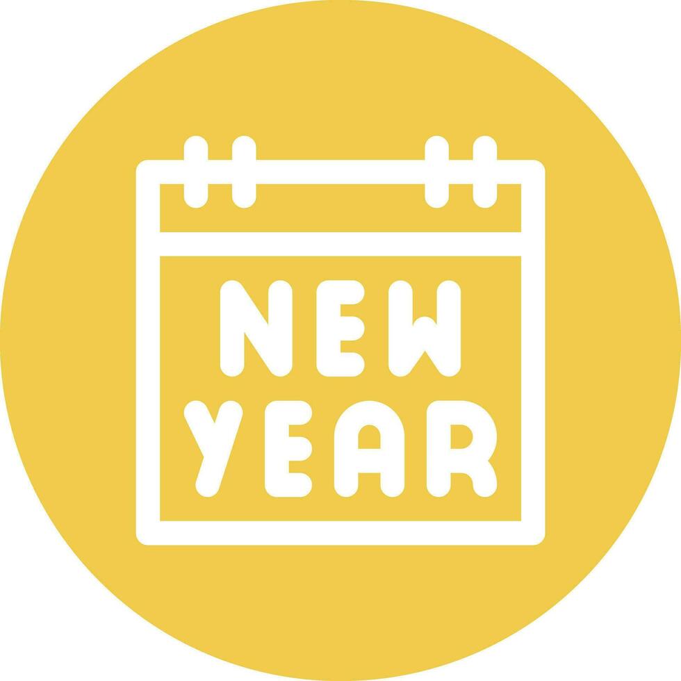New Year Calendar Vector Icon