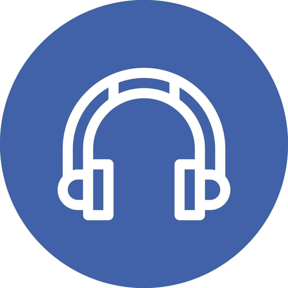 icono de vector de auriculares