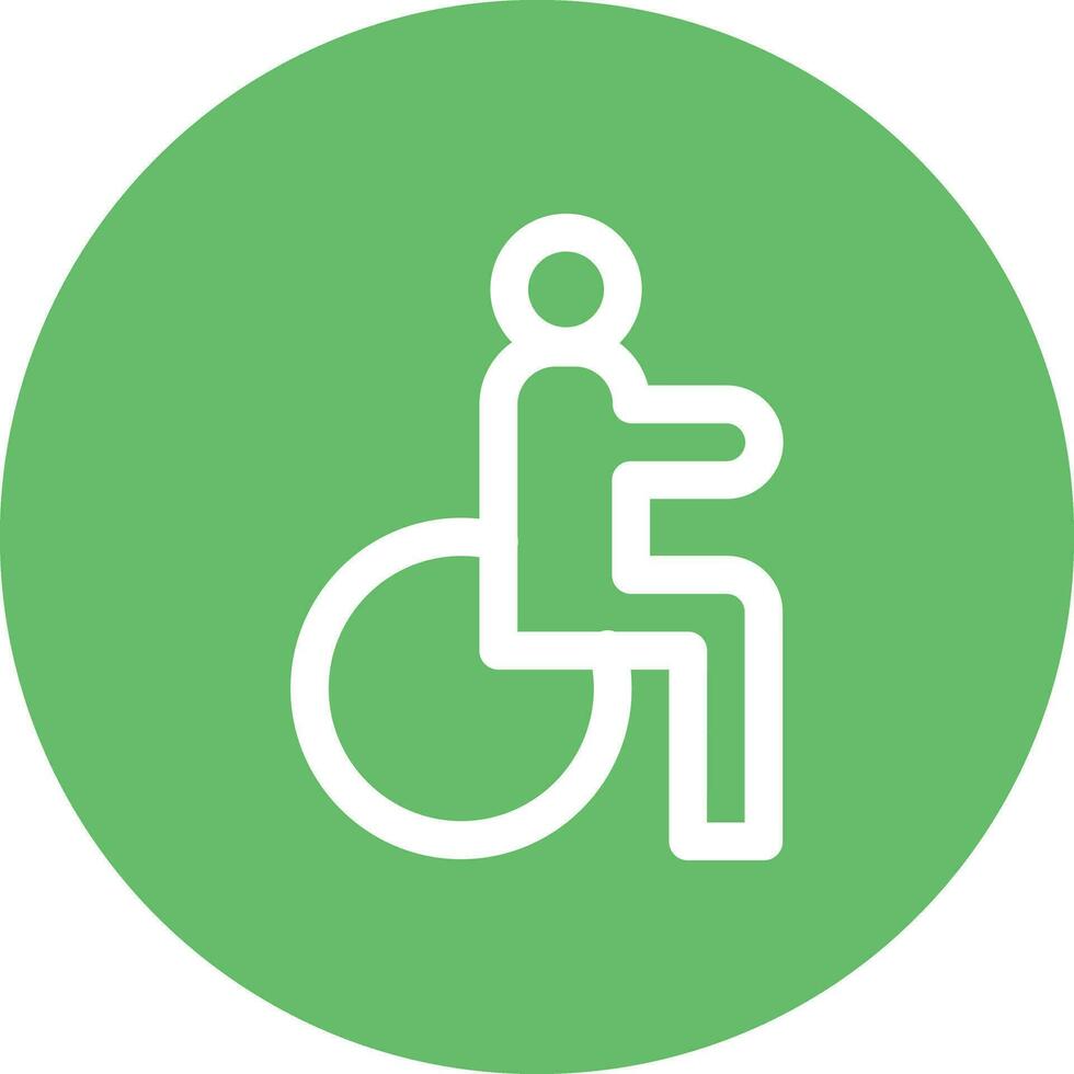 Disabled Person Vector Icon