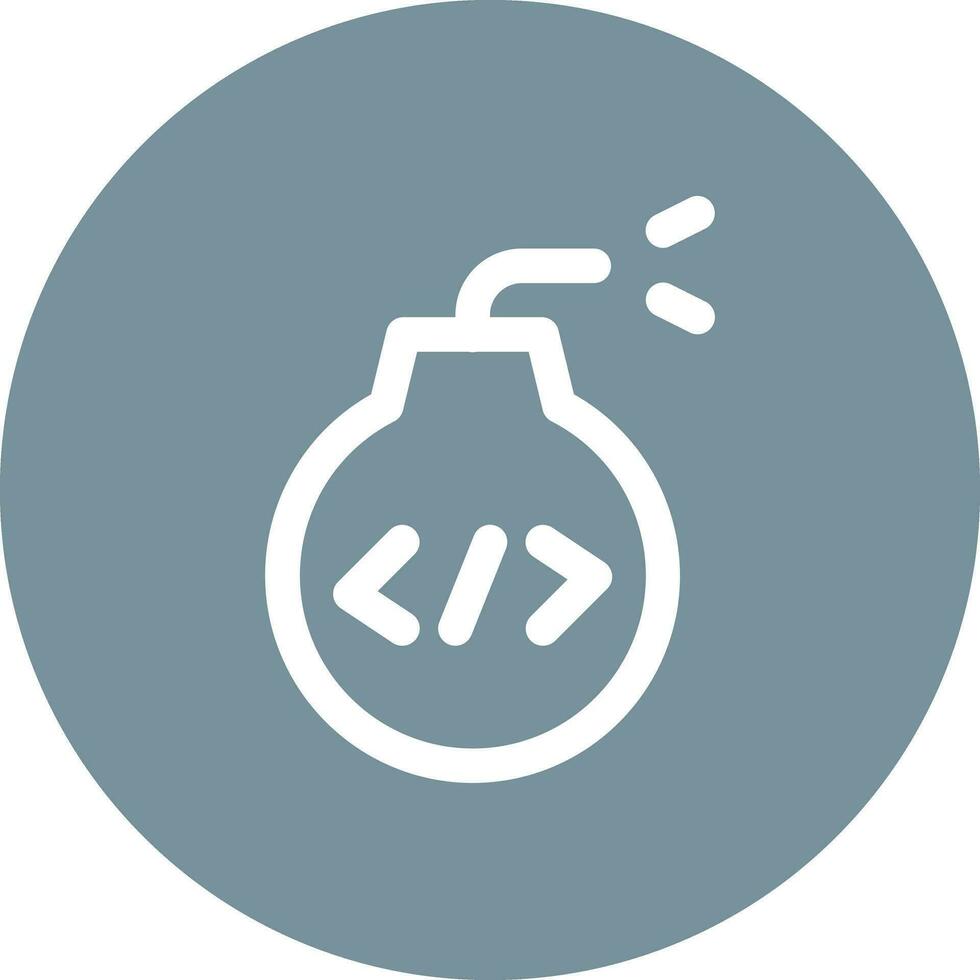 Cyber Bomb Vector Icon
