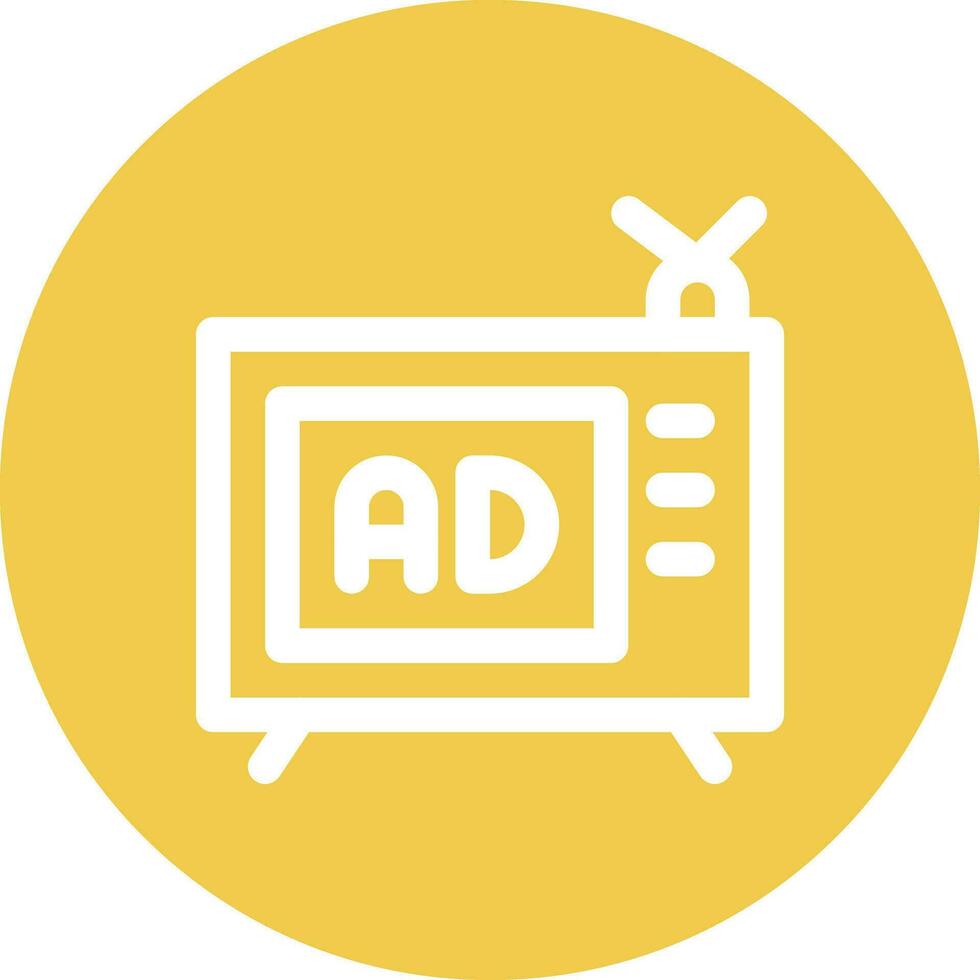 TV Commercial Vector Icon