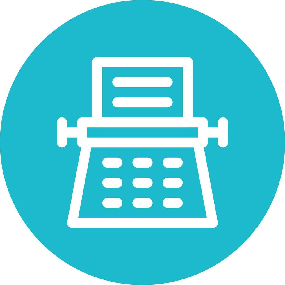 Typewriter Vector Icon