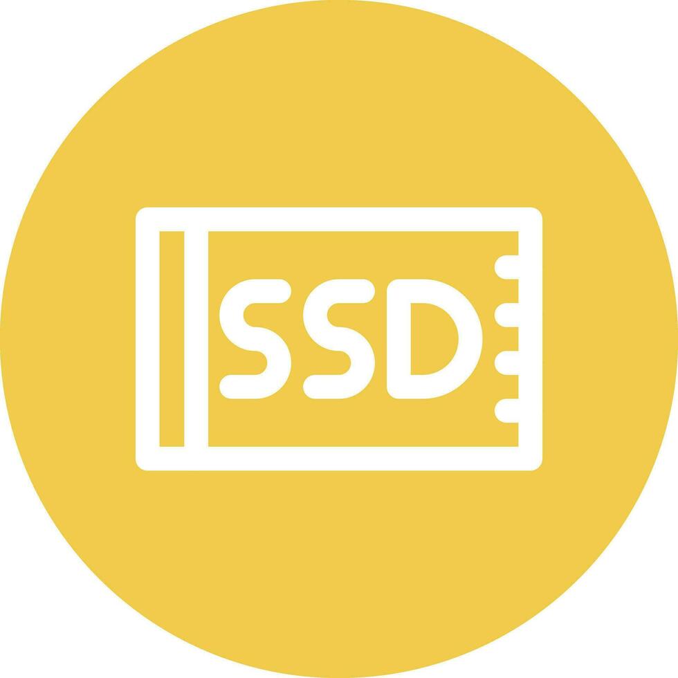 SSD Card Vector Icon