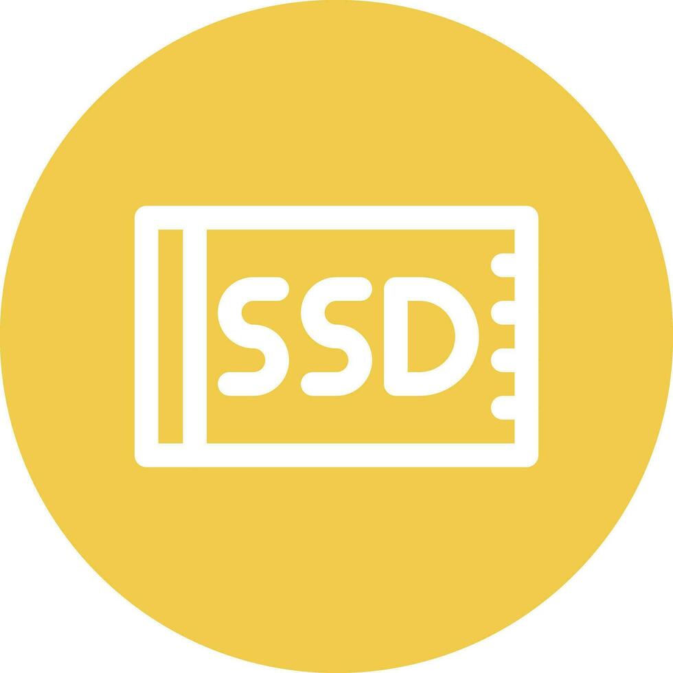 SSD Card Vector Icon