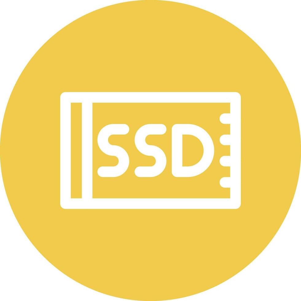 ssd tarjeta vector icono