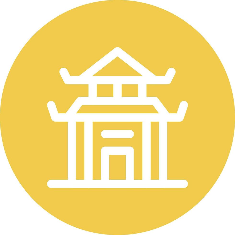 Chinese House Vector Icon