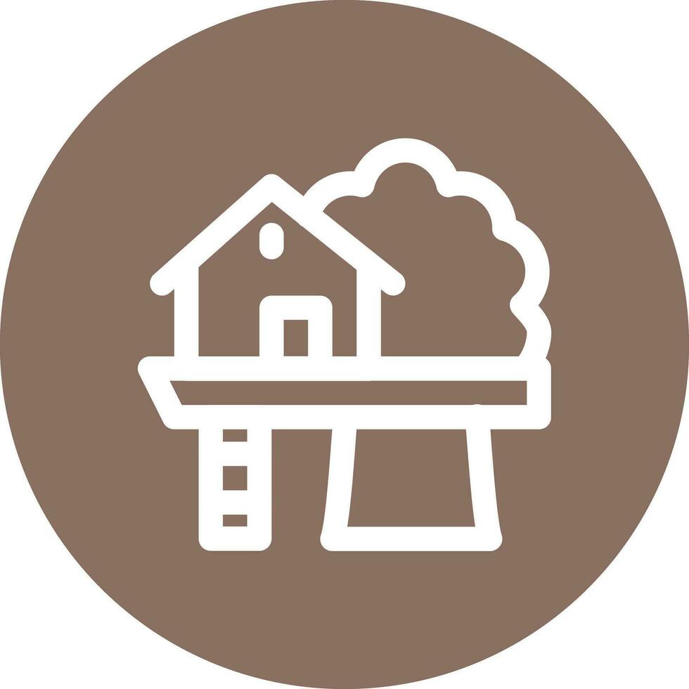 Tree House Vector Icon