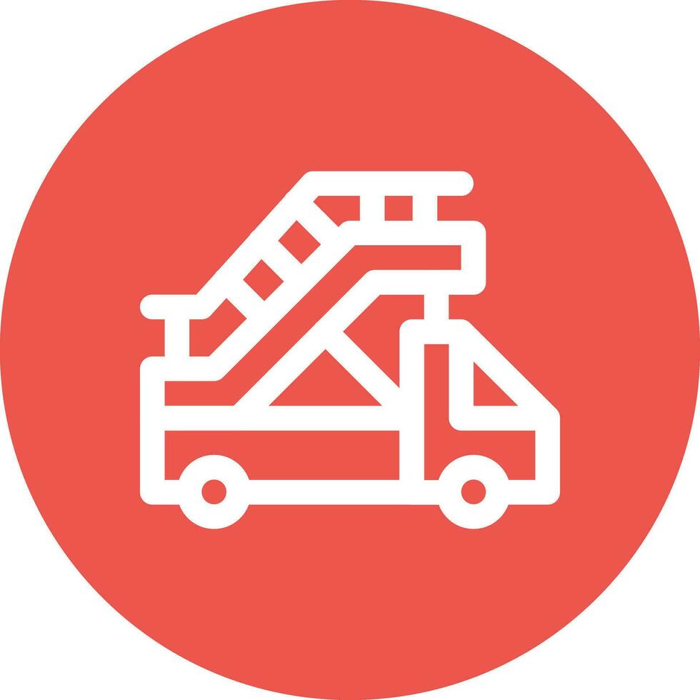 Ladder Truck Vector Icon