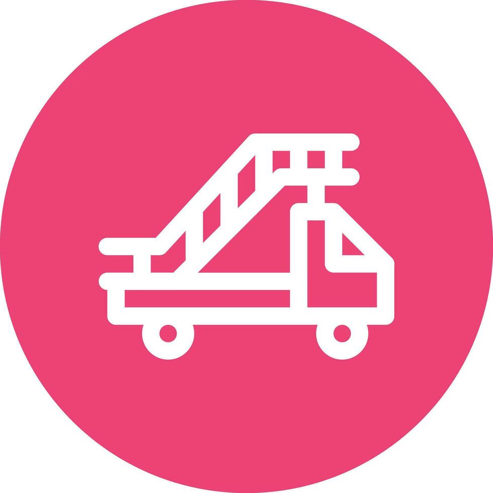 Aircraft Stairs Vector Icon