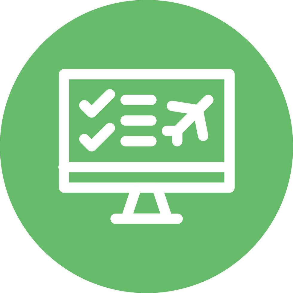 Flight Checklist Vector Icon